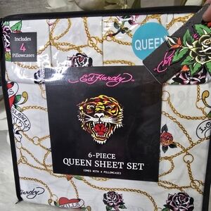 Ed Hardy 6Piece Queen sheets set new